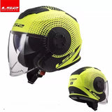 ECE Certification Original Ls2 OF570 Motorcycle Helmet Summer Half 3/4 Capacete Ls2 Gift Brim Road Riding Casco Women for Suzuki