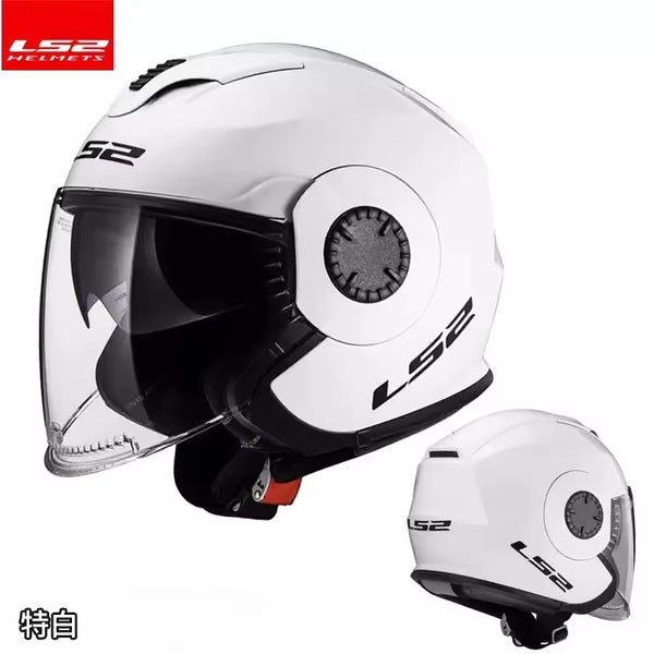 ECE Certification Original Ls2 OF570 Motorcycle Helmet Summer Half 3/4 Capacete Ls2 Gift Brim Road Riding Casco Women for Suzuki