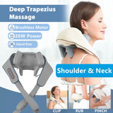 26W Brushless Motor Neck and Shoulder Massager Wireless Shoulder and Back Kneading Massage Shawl Neck Masajeador