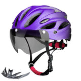 Bike Helmet with LED Tail Light Adult Cycling Helmet Fit 58-62Cm Lightweight Breathable Colorful Bicycle Helmets Accessories